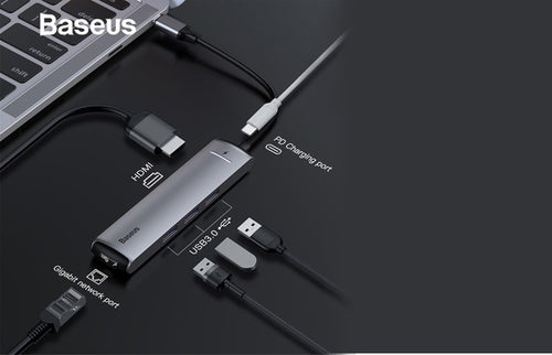 Baseus 6in1 HUB Adapter USB Type C to USB 3.0