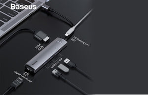 Baseus 6in1 HUB Adapter USB Type C to USB 3.0